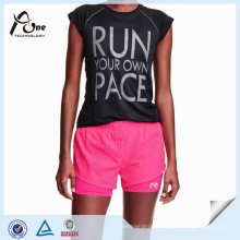 100 % Polyester Girl Loose Running Shorts with Safety Pants